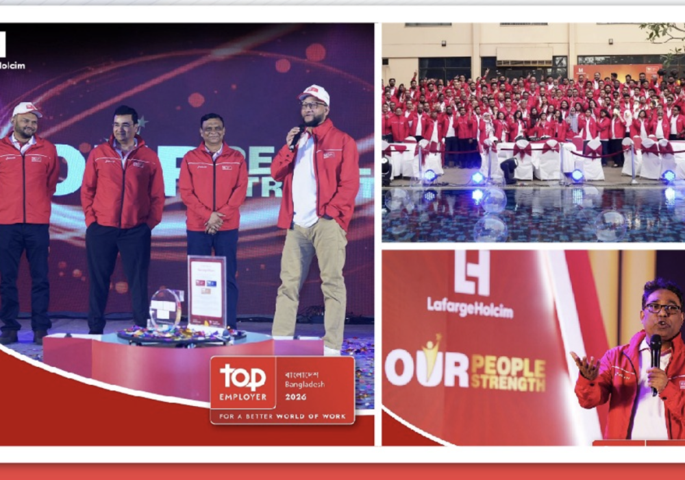 LAFARGEHOLCIM BANGLADESH CERTIFIED AS TOP EMPLOYER FOR 2026