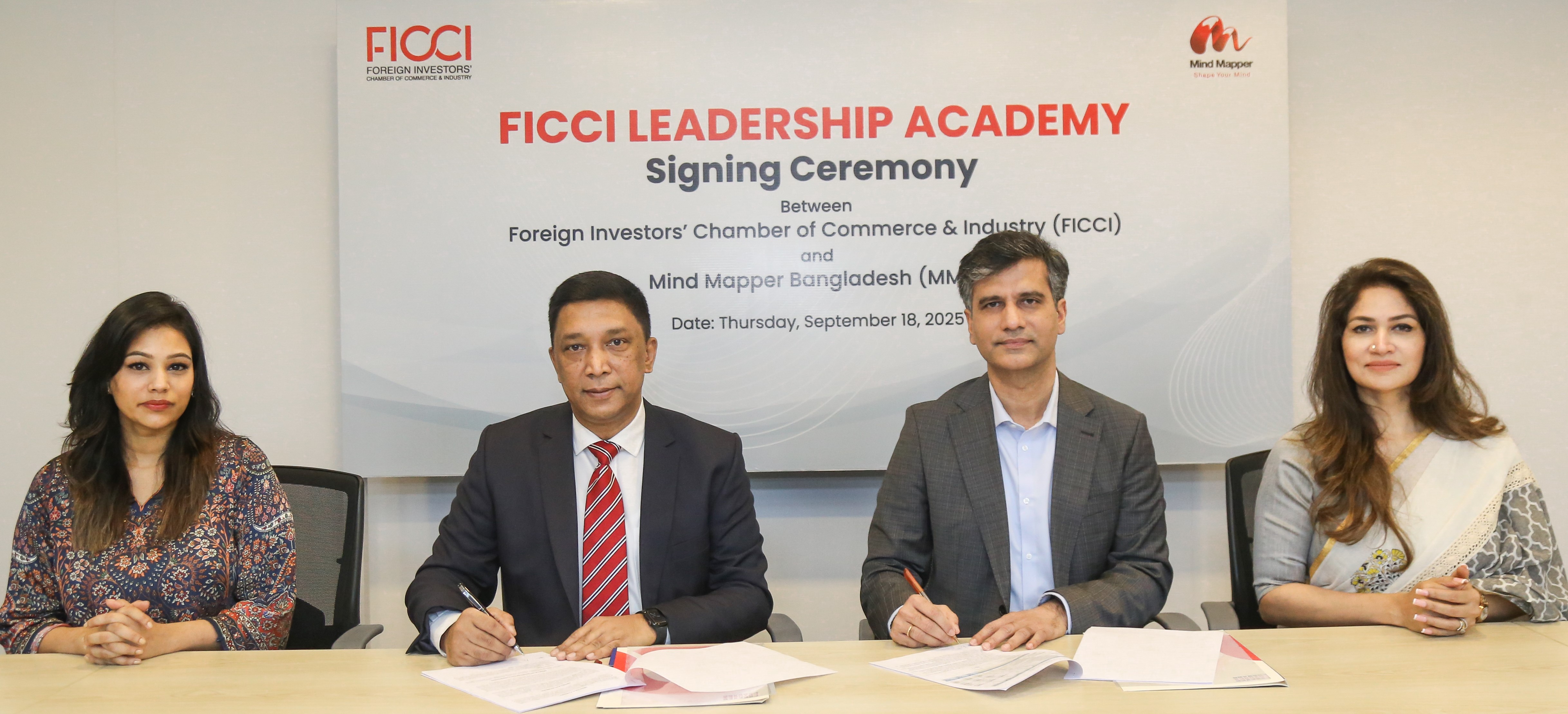 FICCI Signs MoU with Mind Mapper for FICCI Leadership Academy